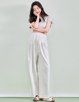 631543 孕婦褲 前捏摺修身剪裁顯瘦百搭長褲 M-XL NT.432