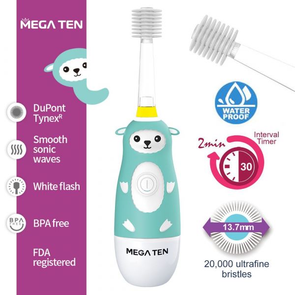 P000074 【VIVATEC】MEGA TEN 360兒童電動牙刷(八款) NT.890