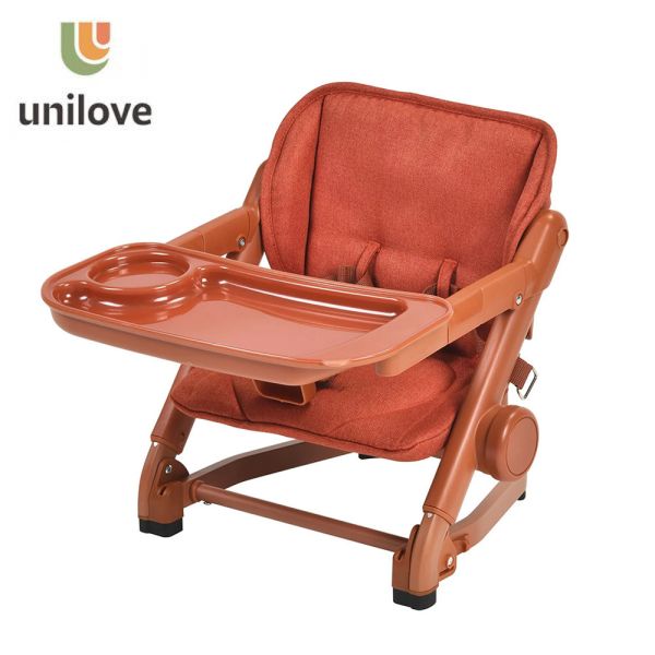 P000261 【unilove】Feedme攜帶餐椅+墊 南瓜橘 NT.2499
