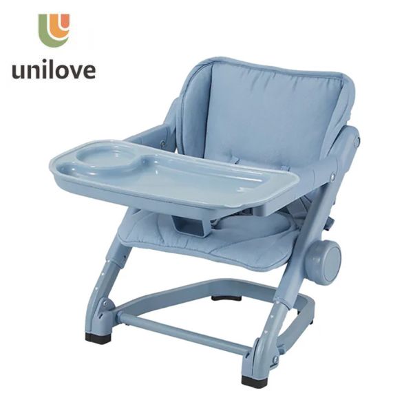 P000263 【unilove】Feedme攜帶餐椅+墊 夜幕藍 NT.2499