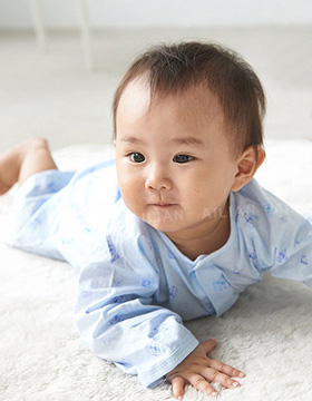 69117 台灣製 嬰兒用品 甜心寶貝可愛印花舒適和服 三色 NT.250